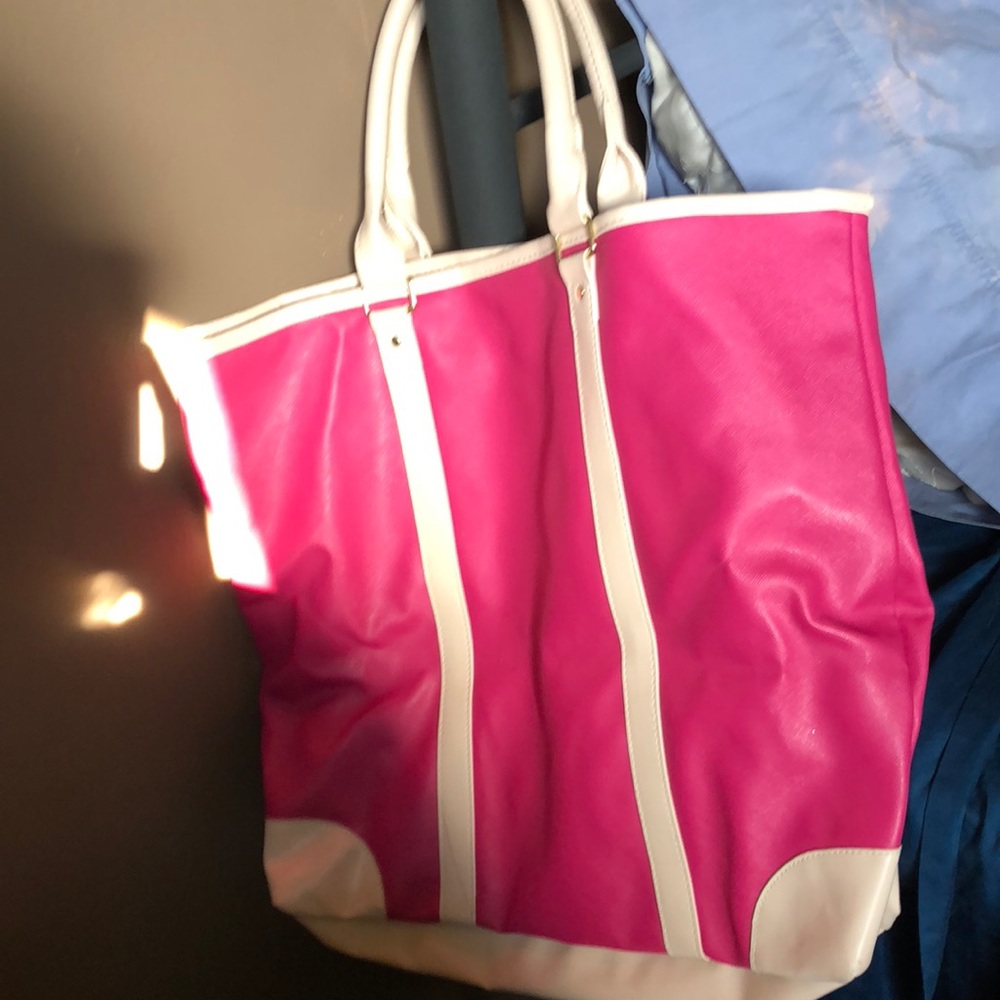 Pink vinyl bag